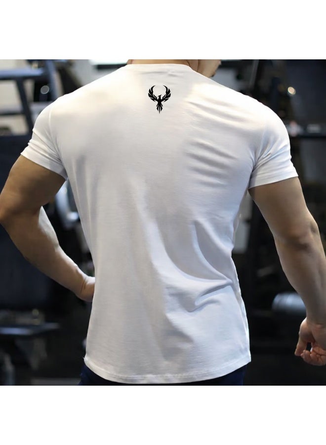 OLUDENIZ Men's Athletic Gym T-Shirt - Breathable, Quick-Dry Sportswear, 90% Polyester, 10% Spandex - Image 3